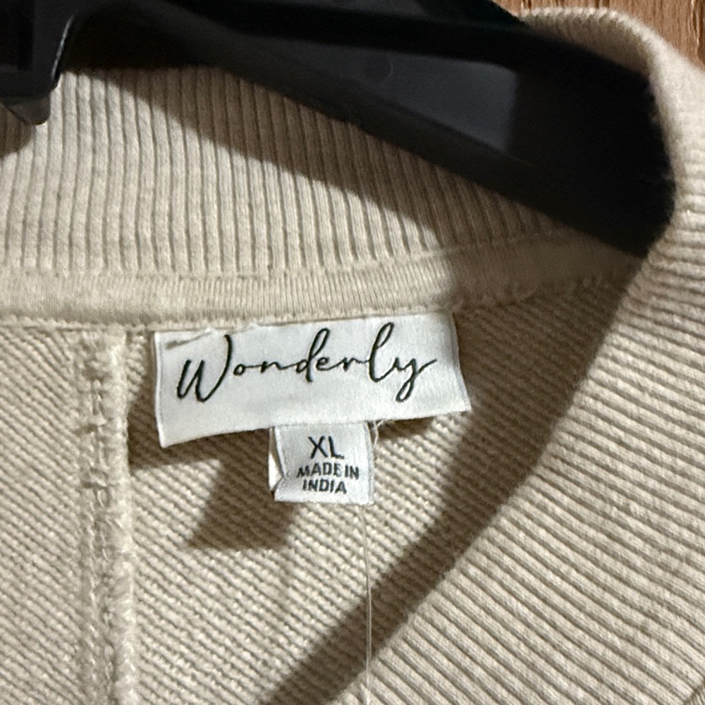Wonderly Heathered Off-White Ribbed Jacket - Picture 2 of 8